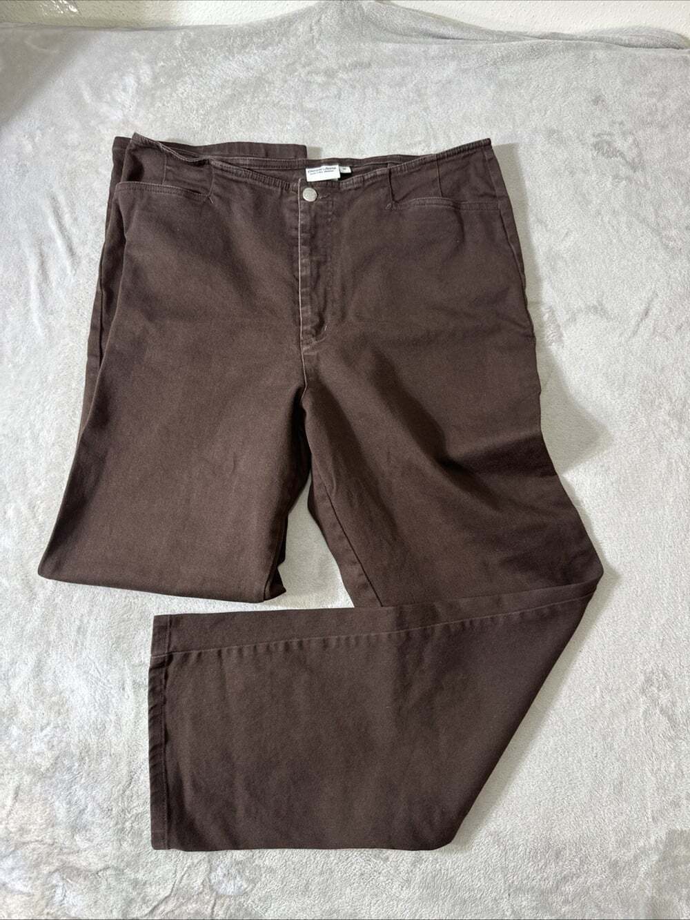 Dream Jeans Women’s Size 16 Brown Slimming Straight Leg Stretch Pants